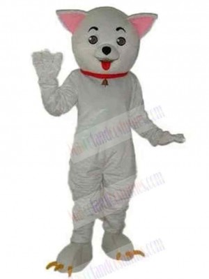 Small White Dog Mascot Costume Animal