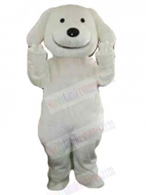 White Puppy Dog Mascot Costume Animal Fancy Dress