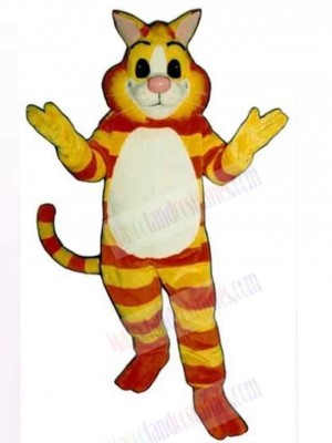 Friendly Cheshire Cat Mascot Costume Animal