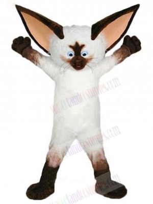 Big-eared White Civet Cat Mascot Costume Animal