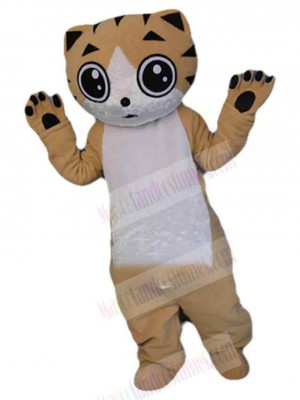 Golden Kitten Cat Mascot Costume Animal
