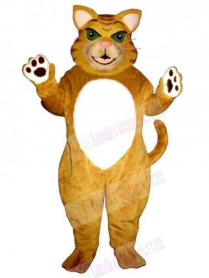 Sugar Kitty Cat Mascot Costume Animal with White Belly