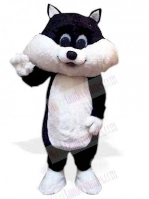 Lovely Black and White Kitten Cat Mascot Costume Animal