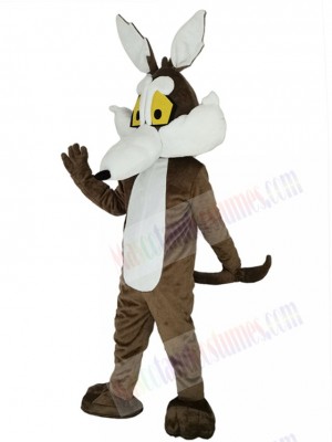 Wile E. Coyote Wolf Mascot Costume Animal with Long Nose