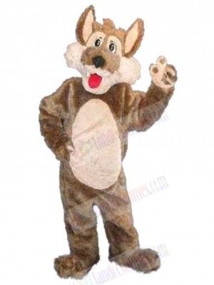 Little Brown Wolf Mascot Costume Animal