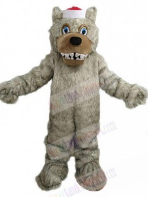 North Carolina Wolf Mascot Costume Animal with Big Teeth