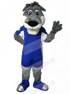 Adorkable Gray Wolf Mascot Costume Animal