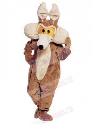 Delicate Brown Coyote Wolf Jackal Mascot Costume Adult