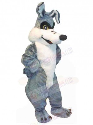 Cartoon Gray Wolf Coyote Mascot Costume Adult