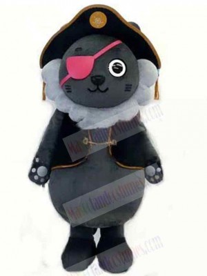 Pirate Gray Wolf Baby Mascot Costume Animal