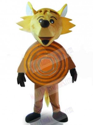 Yellow Wolf Fancy Dress Mascot Costume Animal
