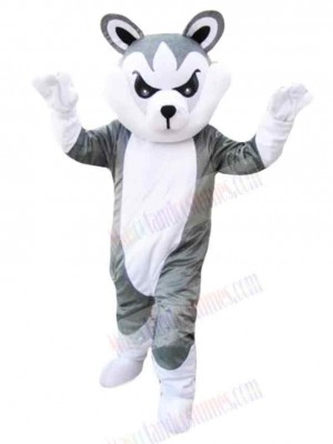 Lovely Cartoon Gray Wolf Mascot Costume Animal