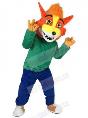 Wolf mascot costume