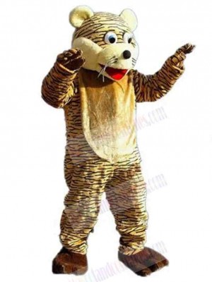 Funny Brown Tiger Mascot Costume Animal Adult