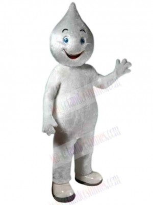 Snowman with A Drop-Shaped Head Mascot Costume Cartoon