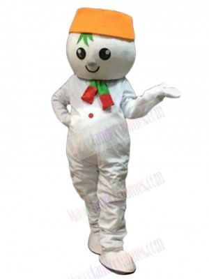 Kindly Snowman Mascot Costume Adult
