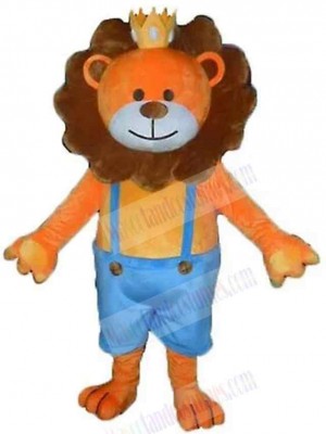 Orange King Lion Mascot Costume Animal