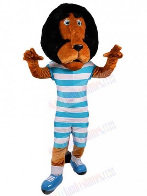 Big Head Brown Lion Mascot Costume Animal