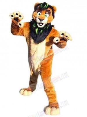 Green Eyes Lion Mascot Costume Animal