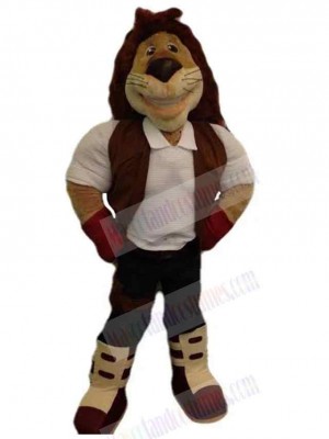 Strong Brown Lion Mascot Costume Animal