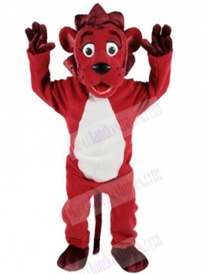 Lovely Red Lion Mascot Costume Animal