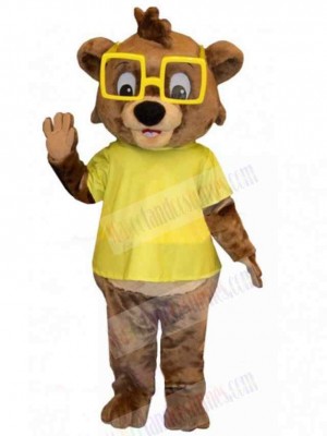 Cute Lion Mascot Costume Animal with Yellow Eyes