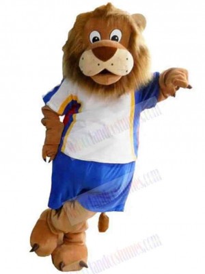 Cute Sport Lion Mascot Costume Animal