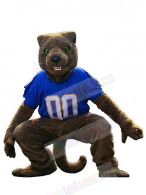 Dark Brown Sport Panther Mascot Costume Animal