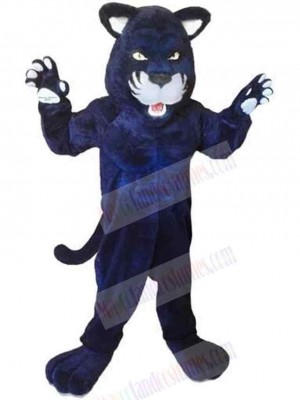 Fierce Blue Panther Mascot Costume Animal