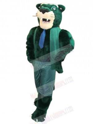 Strong Green Panther Mascot Costume Animal