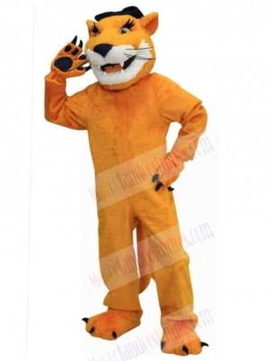 Female Brown Cougar Mascot Costume Animal