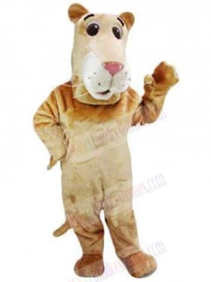 Long Face Brown Panther Mascot Costume Animal