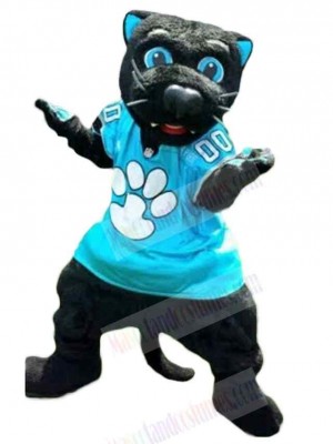 Blue Eyes Black Panther Mascot Costume Animal