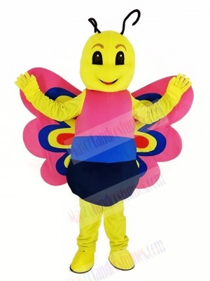 Pink Lightweight Butterfly Mascot Costume Animal