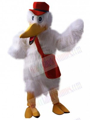 Stork mascot costume