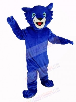 Blue Bobcats Mascot Costume Animal