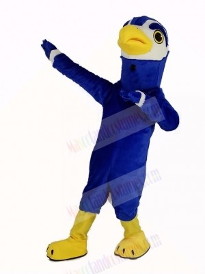 Strong Blue Hawk Mascot Costume Animal