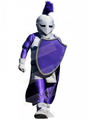 Spartan Knigh with Purple Tassel Mascot Costume People