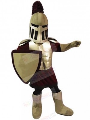 spartan knight mascot costume 