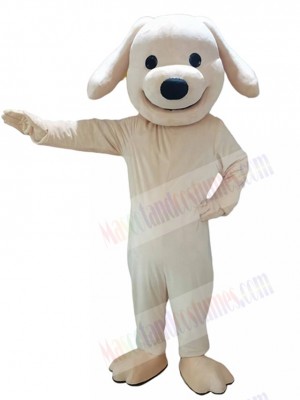 Golden Yellow Puppy Dog Mascot Costume For Adults Mascot Heads