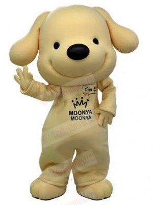 Cute Yellow Golden Retriever Puppy Dog Mascot Costume Animal