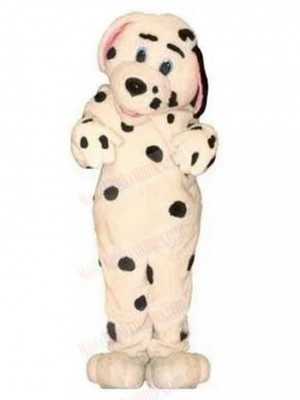 New Arrival Cute Dalmatian Dog Mascot Costume with Pink Ears Animal