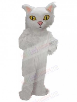 Yellow Eyes Long-haired Persian Cat Mascot Costume Animal
