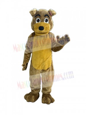 Long Tail Brown Dog Mascot Costume Animal