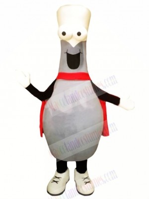 Bowling Ball With Cape Mascot Costume Cartoon