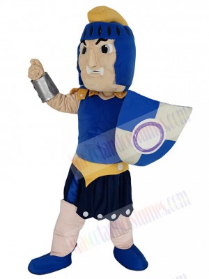 Fierce Blue Titan Spartan Mascot Costume People