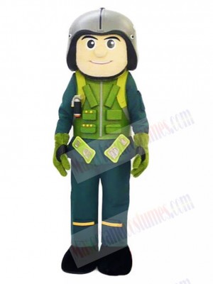 Aircraft Pilot Man Mascot Costume People