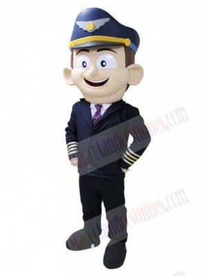 Airplane Pilot Sky Mascot Costume People