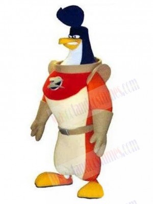 Fierce Astronaut Penguin Cosmonaut Mascot Costume Animal