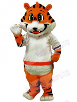 Smiling Little Tiger Mascot Costume Animal